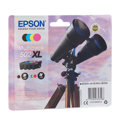 Artikelbild 2 für EPSON 502XL/T02W64 schwarz, cyan, magenta, gelb Druckerpatronen, 4er-Set, Artikelnummer 511795