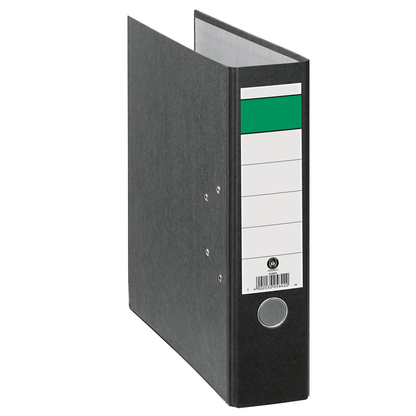 Artikelbild 2 für Grüner Balken Ordner schwarz marmoriert Karton 8,0 cm DIN A4, Artikelnummer 111583