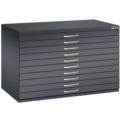 Artikelbild 5 für CP 7100 Planschrank schwarzgrau 10 Schubladen 110,0 x 76,5 x 76,0 cm, Artikelnummer 682144