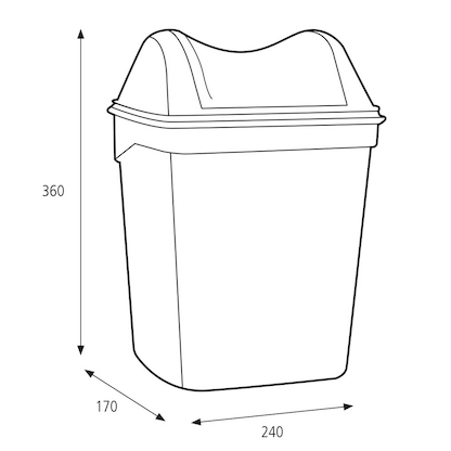 Artikelbild 3 für KATRIN Mülleimer 8,0 l schwarz, Artikelnummer 865152