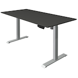 Artikelbild 1 für Kerkmann Move 1 elektrisch höhenverstellbarer Schreibtisch anthrazit rechteckig, T-Fuß-Gestell silber 160,0 x 80,0 cm, Artikelnummer 287724