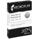 Artikelbild 1 für CHRONOPLAN Kalendereinlage 2025 Jahres-Set A5, Artikelnummer 354332
