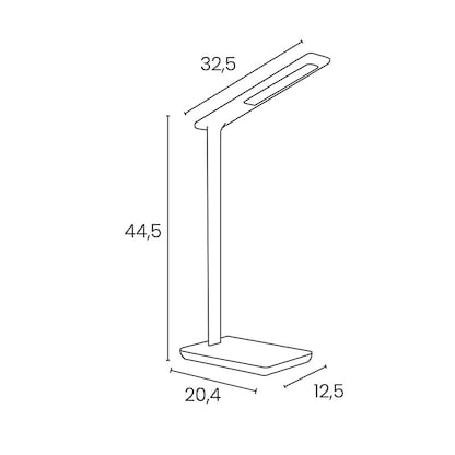 Artikelbild 4 für unilux JAZZ LED-Schreibtischlampe weiß/grau 13 W, Artikelnummer 509713