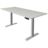Artikelbild 1 für Kerkmann Move 1 elektrisch höhenverstellbarer Schreibtisch lichtgrau rechteckig, T-Fuß-Gestell silber 180,0 x 80,0 cm, Artikelnummer 287744