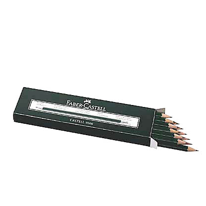 Artikelbild 24 für FABER-CASTELL 9000 Bleistifte B grün mit Radierer, 12 St., Artikelnummer 779280