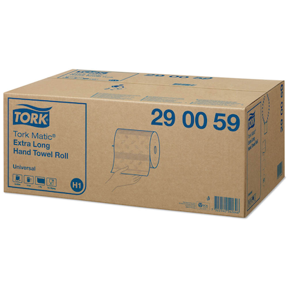 Artikelbild 2 für 6 TORK Handtuchrollen Matic® H1 Universal Extra lang 1-lagig weiß, Artikelnummer 110843