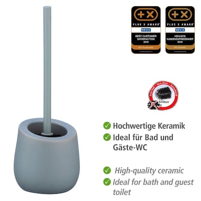 Artikelbild 2 für WENKO WC-Garnitur Badi grau Stein, Artikelnummer 530164