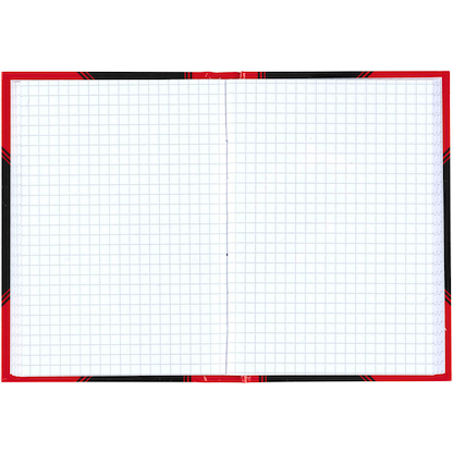 Artikelbild 3 für Bantex Notizbuch Chinakladde DIN A6 kariert, schwarz/rot Hardcover 192 Seiten, Artikelnummer 429528