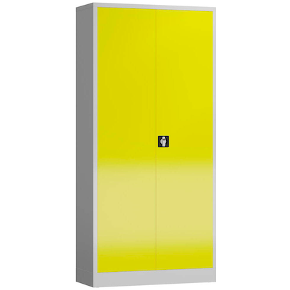 Artikelbild 2 für ClassiX Metallschrank X-530346 zinkgelb, lichtgrau 92,0 x 42,0 x 194,5 cm, aufgebaut, Artikelnummer 184608