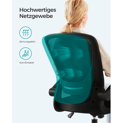 Artikelbild 8 für SONGMICS Bürostuhl, OBN37BKV1 Stoff schwarz, Gestell schwarz, Artikelnummer 260907