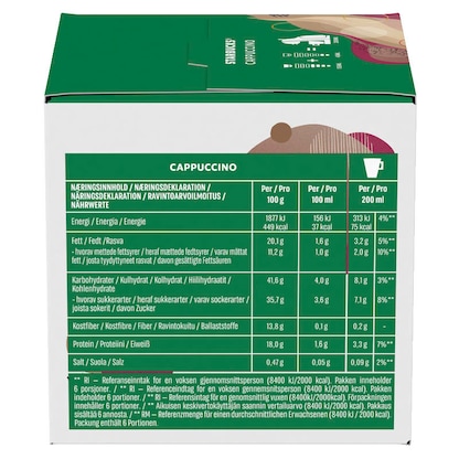 Artikelbild 5 für NESCAFÉ DOLCE GUSTO® STARBUCKS® Cappuccino Balanced & Frothy Kaffeekapseln, mild, 6 Portionen, Artikelnummer 612877
