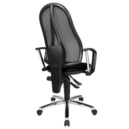 Artikelbild 3 für Topstar Bürostuhl Point 60 Netz Plus, G200 Stoff schwarz, Gestell chrom, Artikelnummer 383109