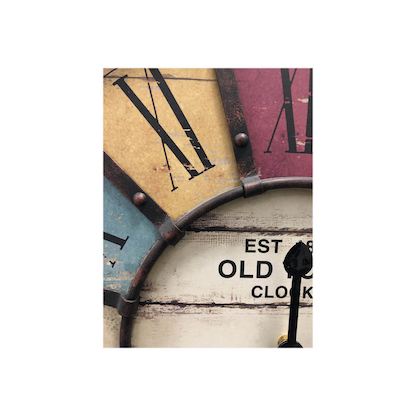 Artikelbild 3 für TFA® Wanduhr Vintage 60.3021 mehrfarbig braun Metall 5,0 x 60,5 cm, Artikelnummer 887962