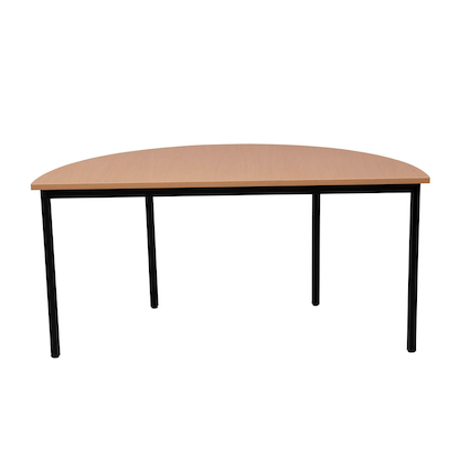 Artikelbild für Gürkan Mehrzwecktisch buche halbrund, Vierkantrohr schwarz, 120,0 x 60,0 x 75,0 cm, Artikelnummer 824641