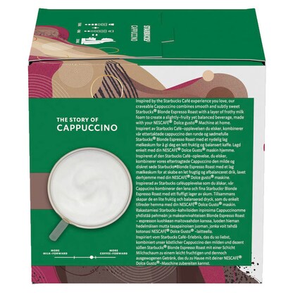 Artikelbild 6 für NESCAFÉ DOLCE GUSTO® STARBUCKS® Cappuccino Balanced & Frothy Kaffeekapseln, mild, 6 Portionen, Artikelnummer 612877