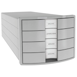 Artikelbild 1 für HAN Schubladenbox Impuls lichtgrau 1012-11, DIN A4 mit 4 Schubladen, Artikelnummer 689042