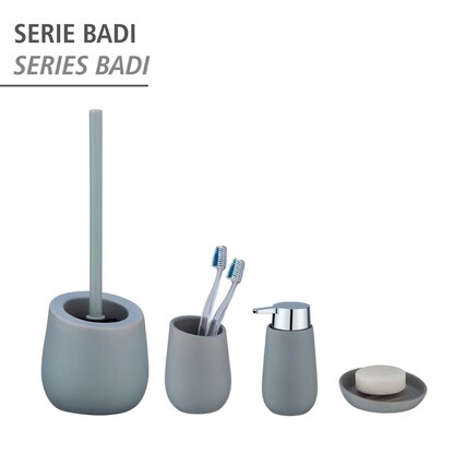 Artikelbild 4 für WENKO WC-Garnitur Badi grau Stein, Artikelnummer 530164