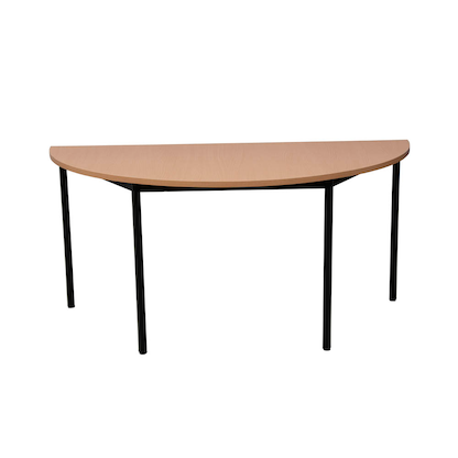 Artikelbild 3 für Gürkan Mehrzwecktisch buche halbrund, Vierkantrohr schwarz, 120,0 x 60,0 x 75,0 cm, Artikelnummer 824641