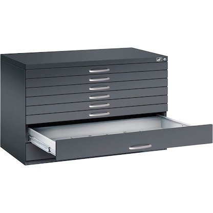 Artikelbild 10 für CP 7100 Planschrank schwarzgrau 8 Schubladen 110,0 x 76,5 x 76,0 cm, Artikelnummer 682000