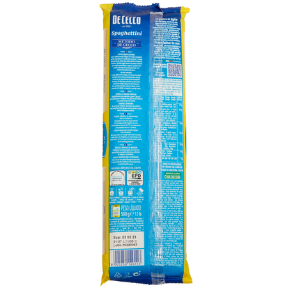 Artikelbild 2 für DE CECCO Spaghettini No. 11 500,0 g, Artikelnummer 179017