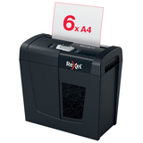 Artikelbild 1 für Rexel Secure X6 Aktenvernichter mit Partikelschnitt P-4, 4 x 40 mm, bis 6 Blatt, schwarz, Artikelnummer 437242