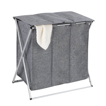 Artikelbild 15 für WENKO Wäschesortierer Trio Top grau, Artikelnummer 531174