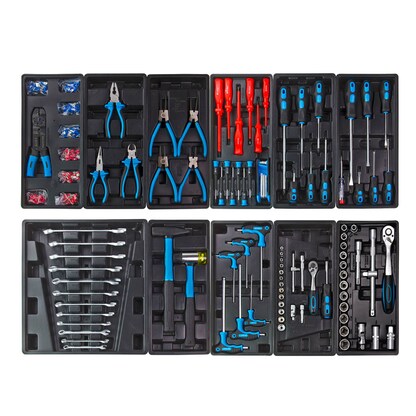 Artikelbild 5 für ADB LIGHTNING Werkstattwagen befüllt blau 7 Schubladen, Artikelnummer 892461