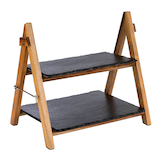 Artikelbild 1 für APS Etagere braun, schwarz 34,0 cm, Artikelnummer 193629