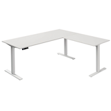 Artikelbild 1 für Kerkmann Move 3 elektrisch höhenverstellbarer Schreibtisch weiß L-Form, T-Fuß-Gestell weiß 180,0 x 80,0 cm, Artikelnummer 574785