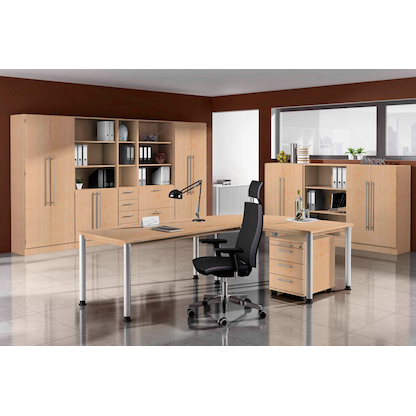 Artikelbild 4 für HAMMERBACHER Regalschrank Orbis, V7300/3/3/RE ahorn 80,0 x 42,0 x 200,4 cm, Artikelnummer 373993