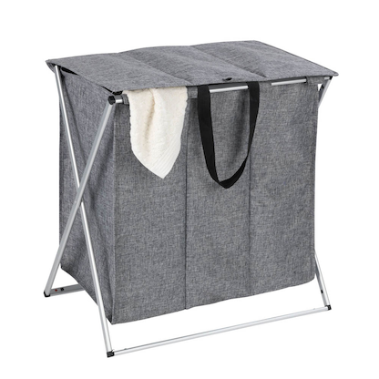 Artikelbild 5 für WENKO Wäschesortierer Trio Top grau, Artikelnummer 531174