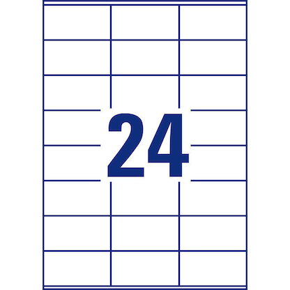 Artikelbild 3 für 2.400 AVERY Zweckform Etiketten 3475 weiß 70,0 x 36,0 mm, Artikelnummer 642280