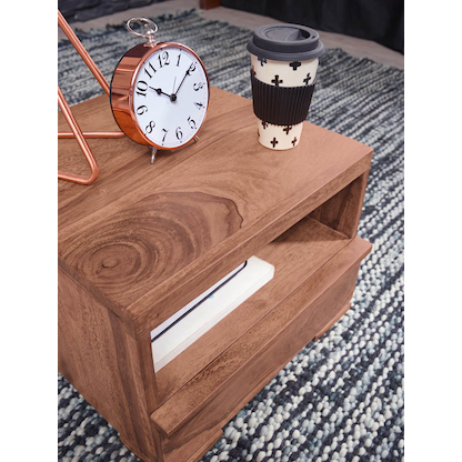 Artikelbild 9 für WOHNLING Nachttisch Massivholz akazie 40,0 x 40,0 x 30,0 cm, Artikelnummer 905022