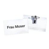 Artikelbild 1 für 50 DURABLE Namensschilder mit Kombiklemme 9,0 x 5,4 cm, Artikelnummer 333948