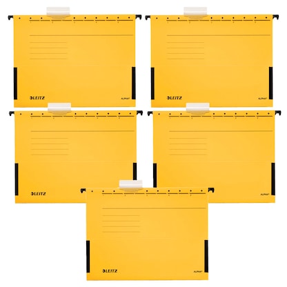 Artikelbild 2 für AKTION: 5 LEITZ Hängetaschen ALPHA® 1986 gelb mit Prämie nach Registrierung, Artikelnummer 322300