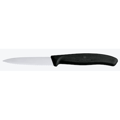 Artikelbild 2 für VICTORINOX Küchenmesser Swiss Classic silber, schwarz glänzend, Klinge: 8,0 cm, 1 St., Artikelnummer 258394