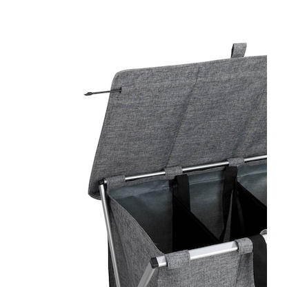 Artikelbild 6 für WENKO Wäschesortierer Trio Top grau, Artikelnummer 531174