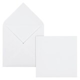 Artikelbild 1 für ÖKI Briefumschläge quadratisch ohne Fenster weiß nassklebend 500 St., Artikelnummer 507543