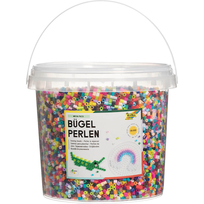 Artikelbild 1 für folia Bügelperlen mehrfarbig 30.000 St., Artikelnummer 183531