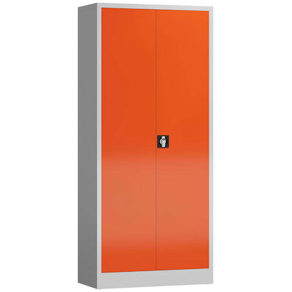 Artikelbild 2 für ClassiX Metallschrank X-530334 feuerrot, lichtgrau 80,0 x 38,0 x 180,0 cm, aufgebaut, Artikelnummer 184707