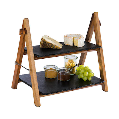 Artikelbild 3 für APS Etagere braun, schwarz 34,0 cm, Artikelnummer 193629
