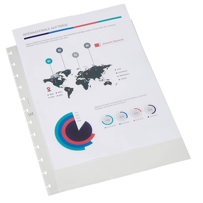Artikelbild 5 für 10 OXFORD Prospekthüllen Vario Zipp DIN A4 transparent genarbt 0,08 mm, Artikelnummer 135806