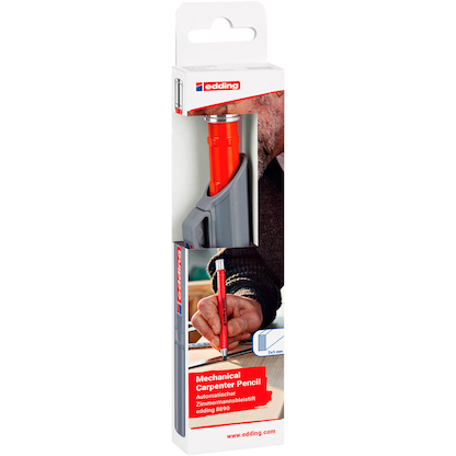 Artikelbild 2 für edding 8890 Zimmermannsbleistift mit Druckmechanismus rot HB, 10H, 1 Set, Artikelnummer 512428