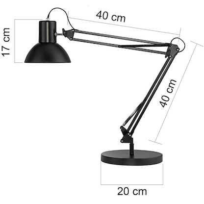 Artikelbild 3 für unilux SUCCESS 80 Schreibtischlampe schwarz, Artikelnummer 509701