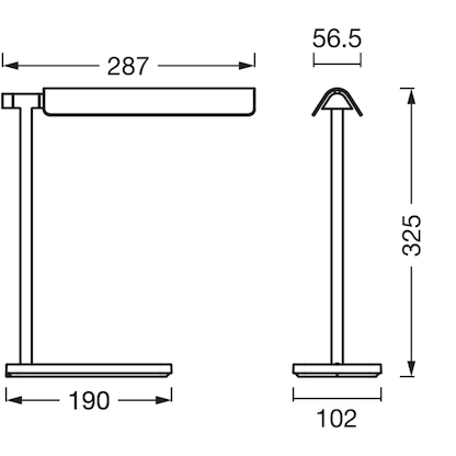 Artikelbild 3 für OSRAM Office Line Desk Roof Inductive Charging Schreibtischlampe schwarz 19 W, Artikelnummer 709976