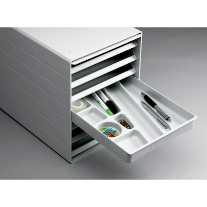 Artikelbild 2 für DURABLE Schubladenbox IDEALBOX PLUS grau 1712001050, DIN A4 mit 7 Schubladen, Artikelnummer 173695
