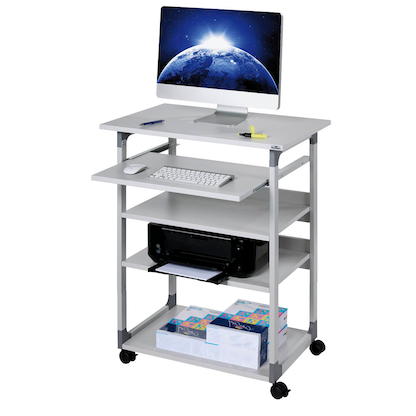 Artikelbild 5 für DURABLE PC-Tisch höhenverstellbar mit Rollen grau 75,0 x 53,4 x 95,0 - 115,0 cm, Artikelnummer 183236