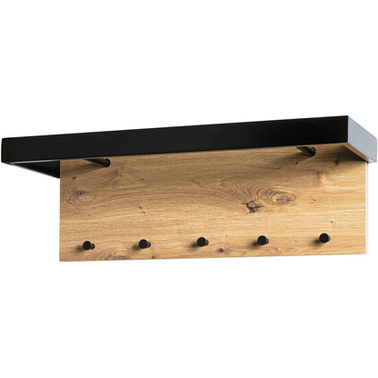 Artikelbild 5 für HAKU Möbel Wandgarderobe 13949 eiche Holz 5 Haken 70,0 x 24,0 cm, Artikelnummer 638423