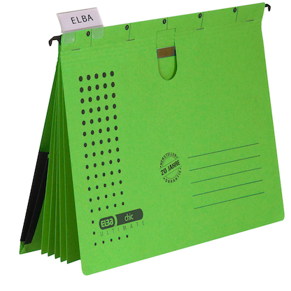 Artikelbild für 5 ELBA Personalhefter chic ULTIMATE Karton grün 5 x kaufmännische Heftung, Artikelnummer 796250