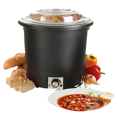 Artikelbild für Bartscher Warmhaltetopf Suppentopf schwarz 10,0 l 450 W, Artikelnummer 426298